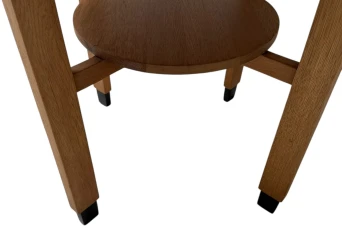 Art Deco Amsterdamse School Round Side Table, 1920s